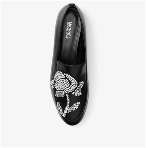 michael michael kors viera embellished leather loafer|Michael kors women loafers + FREE SHIPPING .